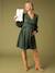 Robe cache coeur de grossesse marine+vert sapin - vertbaudet enfant 