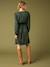 Robe cache coeur de grossesse marine+vert sapin - vertbaudet enfant 