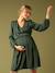 Wrap-Over Dress for Maternity, by ENVIE DE FRAISE fir green+navy blue - vertbaudet enfant 