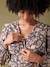 Dress with Floral Print with Glittery Thread, for Maternity, ENVIE DE FRAISE navy blue - vertbaudet enfant 