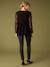 Blouse de grossesse en crêpe et dentelle noir - vertbaudet enfant 