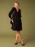 Crêpe Dress with Lace Back for Maternity, by ENVIE DE FRAISE black - vertbaudet enfant 