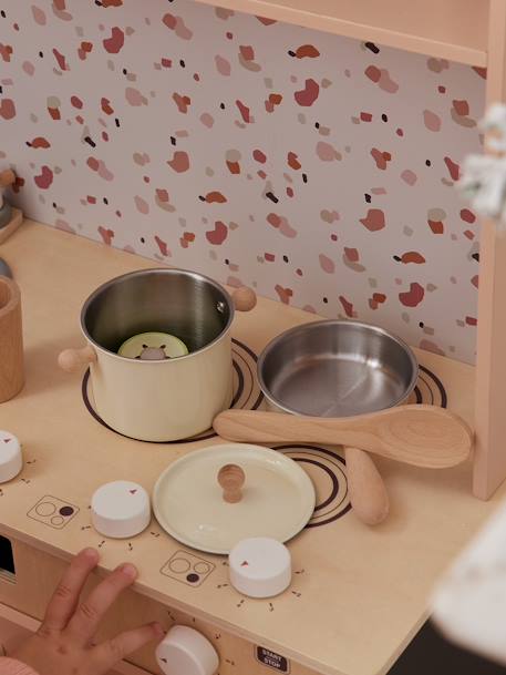 Cookware in Metal & FSC® Wood ecru - vertbaudet enfant 