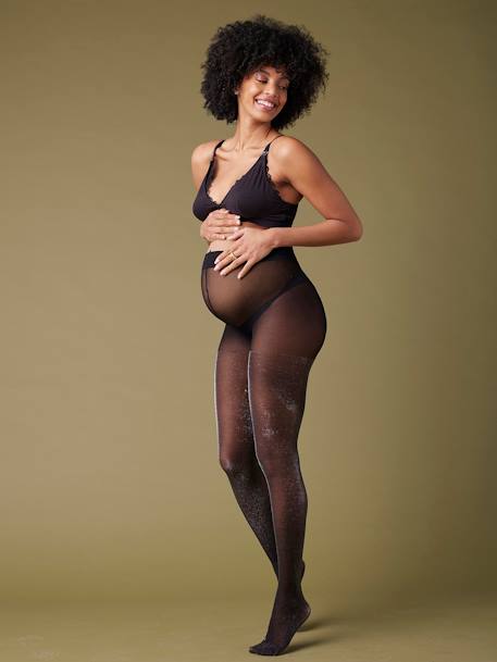 Collant de grossesse scintillant noir - vertbaudet enfant 