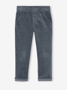 Garçon-Pantalon en velours côtelé garçon facile à enfiler