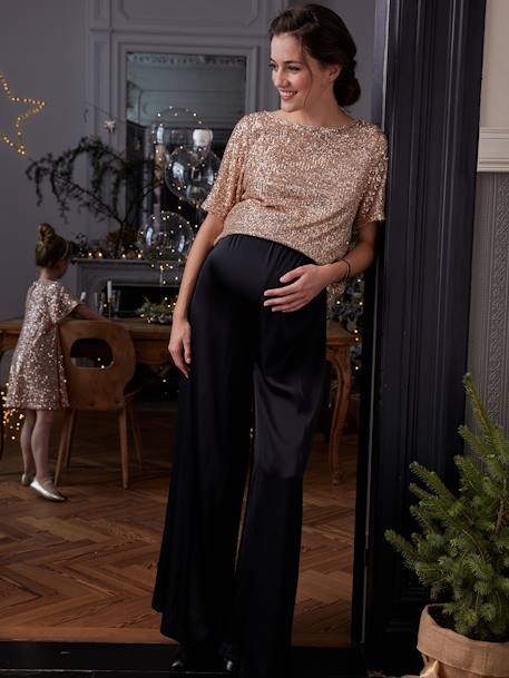 Top devant/dos en sequins grossesse or - vertbaudet enfant 