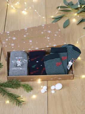 -Coffret de 3 paires de chaussettes Noël garçon