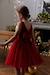 Robe Noël fille en velours et tulle brillant rouge+vert émeraude - vertbaudet enfant 