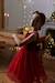 Robe Noël fille en velours et tulle brillant rouge+vert émeraude - vertbaudet enfant 