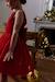 Robe Noël fille en velours et tulle brillant rouge+vert émeraude - vertbaudet enfant 