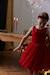 Robe Noël fille en velours et tulle brillant rouge+vert émeraude - vertbaudet enfant 