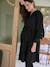 Robe courte de grossesse bleu imprimé+noir - vertbaudet enfant 