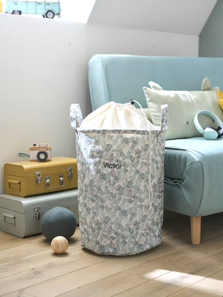 Laundry Basket, Hanoi printed green - vertbaudet enfant 
