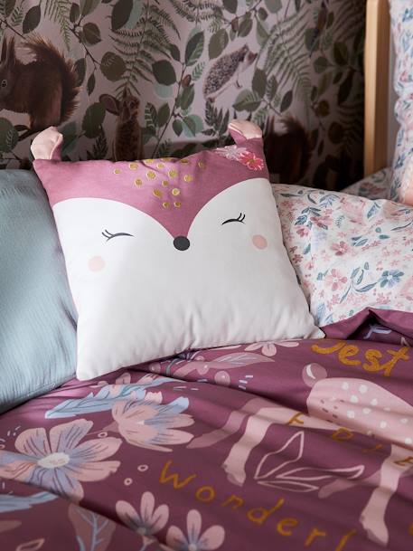 Square Fawn Cushion Purple - vertbaudet enfant 