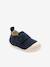 Soft Pram Shoes with Hook-&-Loop Strap for Babies navy blue - vertbaudet enfant 