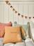 Coussin animal en gaze de coton personnalisable cannelle+rose+vert sauge - vertbaudet enfant 