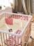 Throw in Cotton Gauze/Velour, Barn BEIGE LIGHT ALL OVER PRINTED - vertbaudet enfant 