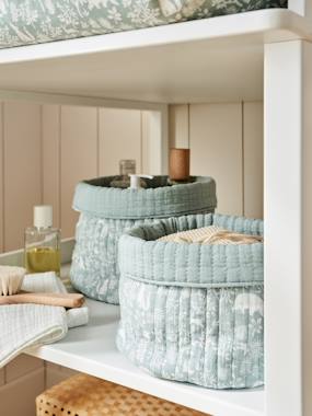 -Lot de 2 petits paniers de rangement réversibles DANS LES BOIS