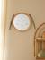 Miroir Lapin tissu et rotin gris chiné - vertbaudet enfant 