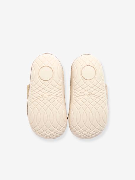 Chaussons souples scratchés bébé or+vieux rose - vertbaudet enfant 