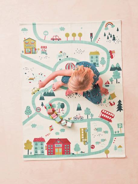 Mat, Joliville Road Map White - vertbaudet enfant 