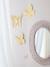 Set of 3 Butterflies in Brass YELLOW LIGHT SOLID - vertbaudet enfant 