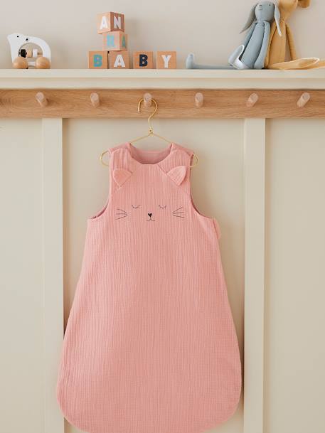 Gigoteuse été en gaze de coton bio* JOLI CAT rose - vertbaudet enfant 