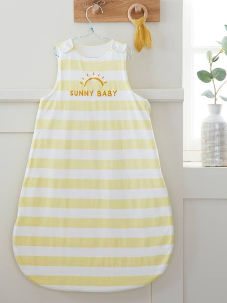 Gigoteuse été BÉBÉ D'ÉTÉ jaune+rayé bleu+vert - vertbaudet enfant 