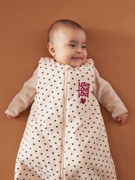 Gigoteuse réversible ouverture centrale LOVELY LÉO rose imprimé - vertbaudet enfant 