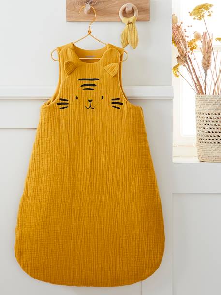 Gigoteuse en gaze de coton bio* BABY TIGRE caramel - vertbaudet enfant 