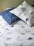 Duvet Cover & Pillowcase Set for Children, Hello Dinos, Basics WHITE LIGHT ALL OVER PRINTED - vertbaudet enfant 