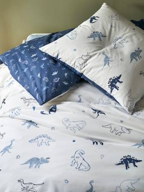 Linge de lit & Déco-Parure housse de couette enfant et taie d'oreiller HELLO DINOS