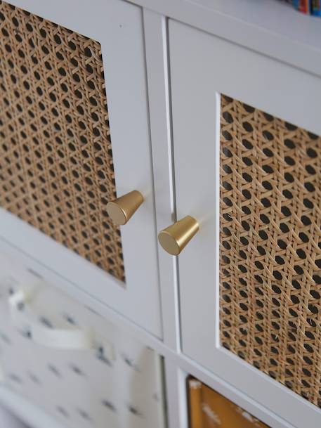 Cane Door Cubbyhole Unit WHITE LIGHT SOLID - vertbaudet enfant 