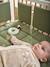 Cot/Playpen Bumper in Plain Cotton Gauze olive+taupe - vertbaudet enfant 
