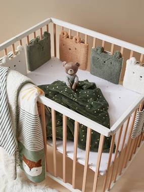 -Tour de lit / Tour de parc pare-chocs GREEN FOREST