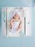 Cape de bain bébé à capuche brodée animaux BLANC+bleu+rose - vertbaudet enfant 