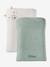 Set of 2 Changing Mattress Covers, Animals, in Towelling blush+grey blue+hazel+multicoloured+pecan nut - vertbaudet enfant 