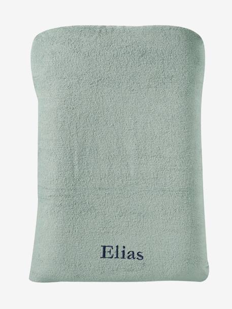 Set of 2 Changing Mattress Covers, Animals, in Towelling blush+grey blue+hazel+multicoloured+pecan nut - vertbaudet enfant 