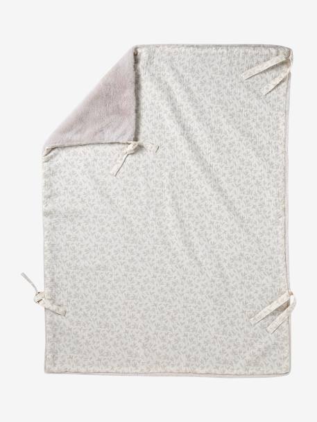 Reversible pram blanket HYGGE printed beige - vertbaudet enfant 