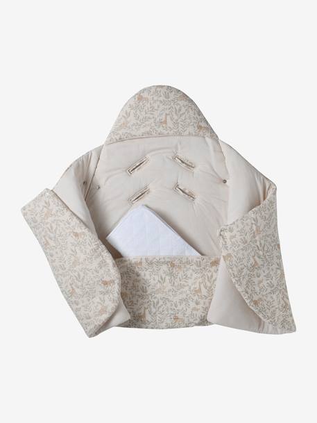Transformable Baby Nest in Cotton Gauze cappuccino+ecru+printed beige+Sage+terracotta - vertbaudet enfant 