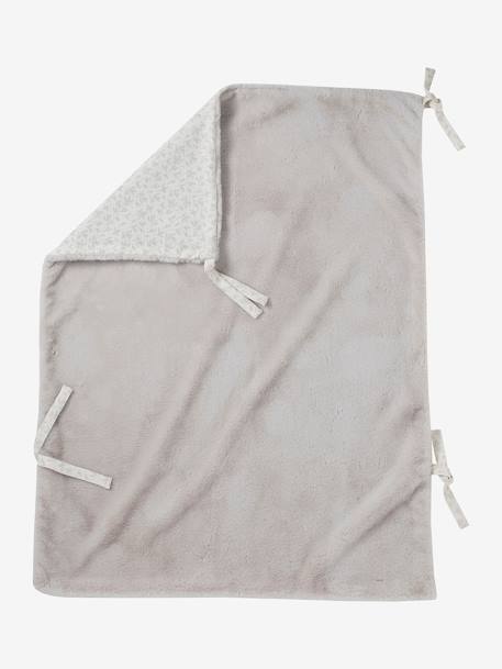 Reversible pram blanket HYGGE printed beige - vertbaudet enfant 