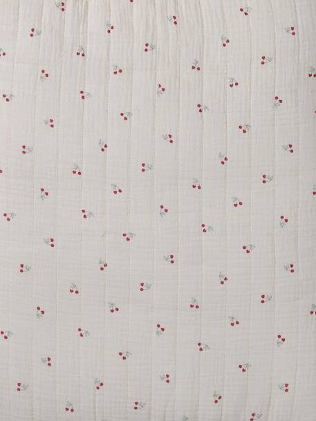Nid d'ange enveloppant en coton beige imprimé+bleu glacier+bleu grisé+imprimé grenier+vanille - vertbaudet enfant 