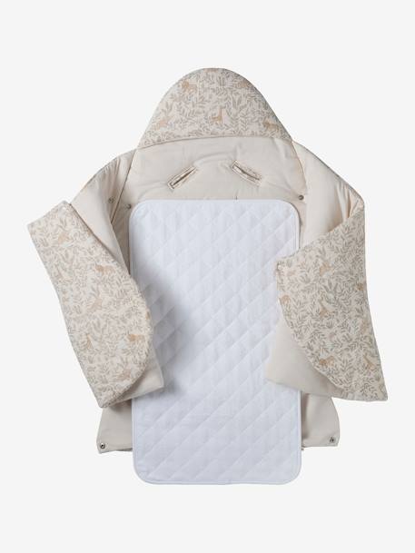Transformable Baby Nest in Cotton Gauze cappuccino+ecru+printed beige+Sage+terracotta - vertbaudet enfant 