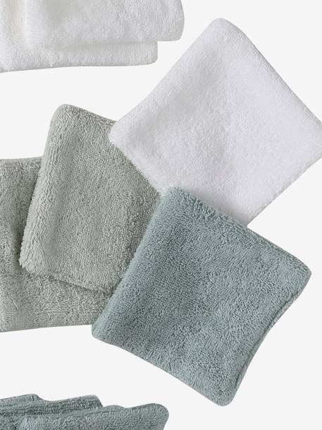 Pack of 30 washable wipes + pouch set green - vertbaudet enfant 