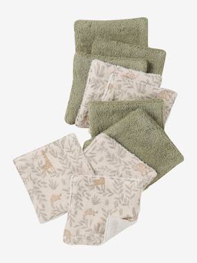 -Lot de 10 lingettes lavables