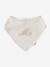Lot 3 bavoirs bandanas en gaze de coton beige imprimé+BLANC+bleu grisé+cappuccino+écru+lot beige+lot renard+lot vert panda+rose pâle+vert sauge - vertbaudet enfant 