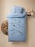Duvet Cover + Pillowcase Set for Children, with Recycled Cotton Content, Planets printed blue - vertbaudet enfant 