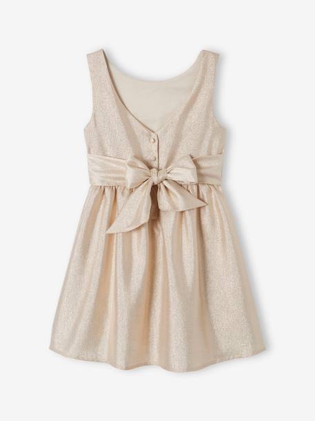 Robe de fête brillante fille or - vertbaudet enfant 
