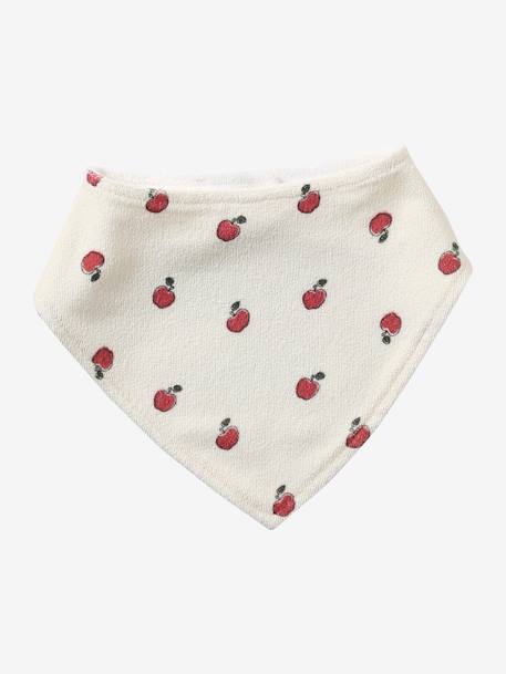 Lot de 3 bavoirs bandanas en éponge bleu grisé+lot rose - vertbaudet enfant 