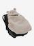 Nid d'ange transformable en tapis à langer peluche beige+beige imprimé+écru+gris souris+kaki+rose imprimé - vertbaudet enfant 
